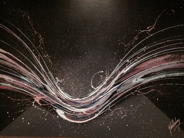 Abstract 1980 48x70 Super Huge Original Painting - Roy Schallenberg Abstract 1980 48x70 Super Huge Original Painting - Roy Schallenberg