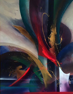 Untitled Painting 1998 68x88 Super Huge Original Painting - Roy Schallenberg Untitled Painting 1998 68x88 Super Huge Original Painting - Roy Schallenberg