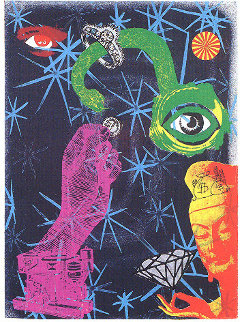Dark, Rare Complete Set of 7 Lithographs 1989 Limited Edition Print - Kenny Scharf Dark, Rare Complete Set of 7 Lithographs 1989 Limited Edition Print - Kenny Scharf