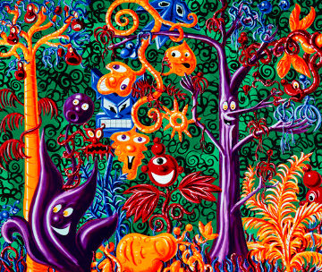Juicy Jungle 1989 - Huge Limited Edition Print - Kenny Scharf