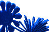 Flores (Blue) Aluminum Sculpture 2021 25 in Sculpture by Kenny Scharf - 3