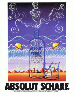 Absolut Poster Huge 45x33 Limited Edition Print - Kenny Scharf Absolut Poster Huge 45x33 Limited Edition Print - Kenny Scharf