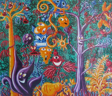 Juicy Jungle 1989 Limited Edition Print - Kenny Scharf Juicy Jungle 1989 Limited Edition Print - Kenny Scharf