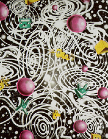 Kozmik 2002 Embellished Limited Edition Print - Kenny Scharf