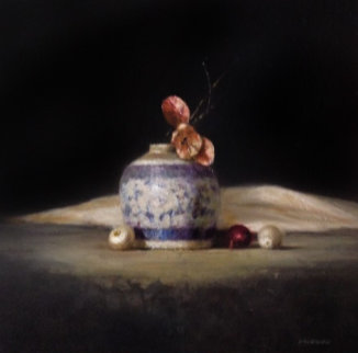 Raintree Blossoms 17x19 Original Painting - Lindy Schillaci Raintree Blossoms 17x19 Original Painting - Lindy Schillaci