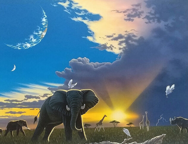 Paradise 1997 - Embellished Giclee by Schim Schimmel