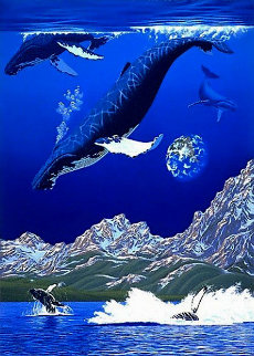 Dance of the Humpbacks PP Limited Edition Print - Schim Schimmel Dance of the Humpbacks PP Limited Edition Print - Schim Schimmel