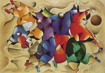 Dance the Fiddler 1995 49x61 Limited Edition Print - David Schluss Dance the Fiddler 1995 49x61 Limited Edition Print - David Schluss