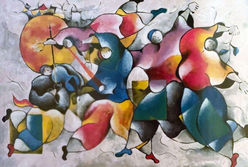Park West: David Schluss Israeli Artist Paintings, Prints And Sculpture ...