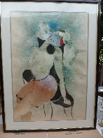 Untitled Portrait of a Woman 1980 44x33  Huge Works on Paper (not prints) by David Schluss - 2