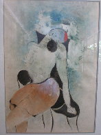 Untitled Portrait of a Woman 1980 44x33  Huge Works on Paper (not prints) by David Schluss - 3