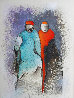 Two People 1990 40x25 Huge Works on Paper (not prints) by David Schluss - 1