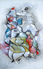 Le Violoniste 1989 -  40x25 Original Painting by David Schluss - 0