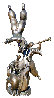Fiddler Bronze Sculpture 2004 23 in Sculpture by David Schluss - 0