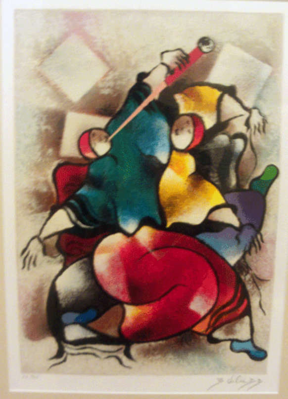 Rockin' Around the U.S.A. 3-D Serigraph 5x5 by Charles Fazzino