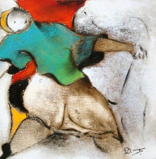 Party 12x13 Original Painting - David Schluss Party 12x13 Original Painting - David Schluss