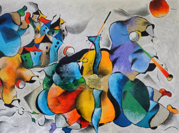 Village Party 1998 Limited Edition Print - David Schluss Village Party 1998 Limited Edition Print - David Schluss