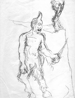 Untitled Drawing 1991 10x8 Drawing - Julian Schnabel Untitled Drawing 1991 10x8 Drawing - Julian Schnabel