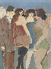 Men And Women 14x11 Original Painting by David Schneuer - 0