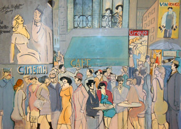 Cafe Dom 1987 Limited Edition Print - David Schneuer Cafe Dom 1987 Limited Edition Print - David Schneuer