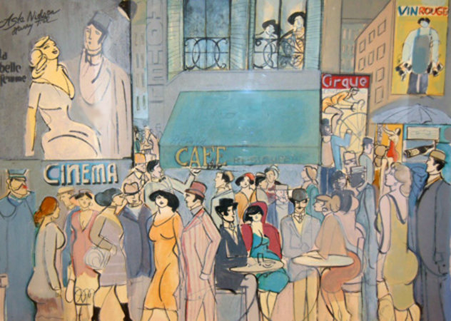 Cafe Dom 1987 Limited Edition Print by David Schneuer