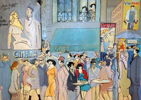 Cafe Dom 1987 36x46 - Paris France Limited Edition Print - David Schneuer