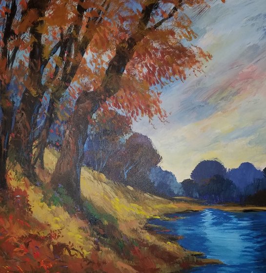 Waikato Valley 2005 49x49 Original Painting by Michael Schofield Waikato Valley 2005 49x49 Original Painting by Michael Schofield