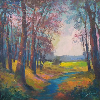 Lovely Skies 44x40 Super Huge Original Painting - Michael Schofield Lovely Skies 44x40 Super Huge Original Painting - Michael Schofield