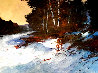 Winter Birch 40x51 Huge Original Painting by Michael Schofield - 2