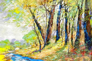 Perfect Autumn 36x47 Huge  Original Painting - Michael Schofield