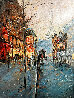 Parisian Winter 2010 33x26 - France Original Painting by Michael Schofield - 0