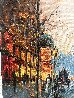 Parisian Winter 2010 33x26 - France Original Painting by Michael Schofield - 2