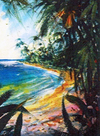 Mai Tai Cove Painting  - 33x28 - Hawaii Original Painting - Michael Schofield