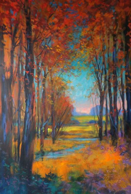 Untitled Landscape Painting  2013 40x26 - Huge Original Painting by Michael Schofield