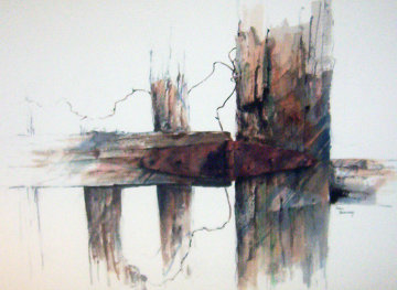 Hinge Watercolor 29x37 Watercolor - Michael Schofield Hinge Watercolor 29x37 Watercolor - Michael Schofield