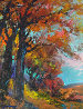 Blue Autumn Skies 27x23 Original Painting by Michael Schofield - 0
