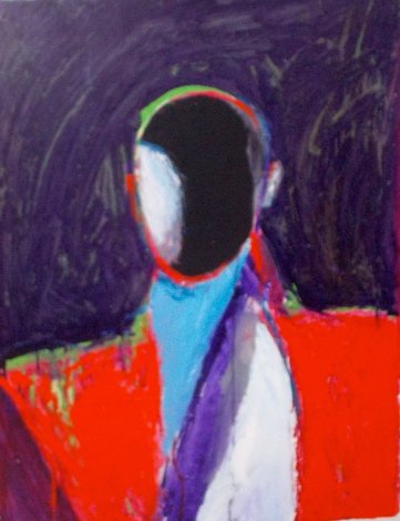 Entity #10 1986 37x30 Works on Paper (not prints) - Fritz Scholder