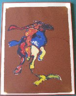 Indian on Galloping Horse After Remington #2, Third State 1976 Limited Edition Print by Fritz Scholder - 1 Indian on Galloping Horse After Remington #2, Third State 1976 Limited Edition Print by Fritz Scholder - 1