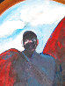 Possession With Clouds 1989 82x70 Super Huge Original Painting by Fritz Scholder - 2 Possession With Clouds 1989 82x70 Super Huge Original Painting by Fritz Scholder - 2
