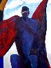 Possession With Clouds 1989 82x70 Super Huge Original Painting by Fritz Scholder - 1 Possession With Clouds 1989 82x70 Super Huge Original Painting by Fritz Scholder - 1