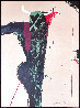From Barcelona Portraits Suite: Portrait of a Man-Bull 1982 - Hand Signed - Spain Limited Edition Print by Fritz Scholder - 1