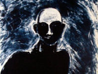 Blue Portrait 1991 Limited Edition Print by Fritz Scholder - 2 Blue Portrait 1991 Limited Edition Print by Fritz Scholder - 2