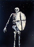 Skeleton With Shield 1986 HS Limited Edition Print by Fritz Scholder - 1