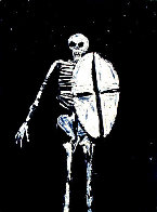 Skeleton With Shield 1986 Limited Edition Print by Fritz Scholder - 0 Skeleton With Shield 1986 Limited Edition Print by Fritz Scholder - 0