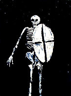 Skeleton With Shield 1986 HS Limited Edition Print by Fritz Scholder - 0