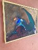 Possession with Broken Wing 1989 30x40 - Huge Original Painting by Fritz Scholder - 2
