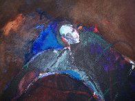 Possession with Broken Wing 1989 30x40 Huge Original Painting by Fritz Scholder - 2 Possession with Broken Wing 1989 30x40 Huge Original Painting by Fritz Scholder - 2