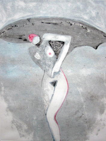 Lilith 1 (From the Lilith Series) Monotype 1992 41x30 Works on Paper (not prints) - Fritz Scholder
