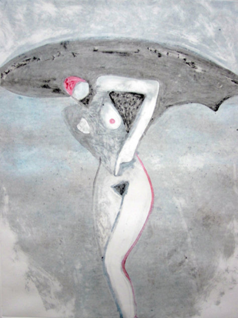 Lilith 1 (From the Lilith Series) Monotype 1992 41x30 Works on Paper (not prints) by Fritz Scholder