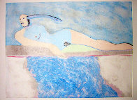 Lilith 2 (From the Lilith Series) Monotype 1992 30x41 Works on Paper (not prints) by Fritz Scholder - 0 Lilith 2 (From the Lilith Series) Monotype 1992 30x41 Works on Paper (not prints) by Fritz Scholder - 0